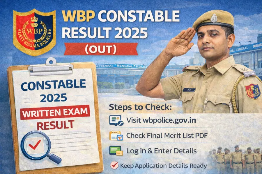 WBP Constable Result 2025 Out