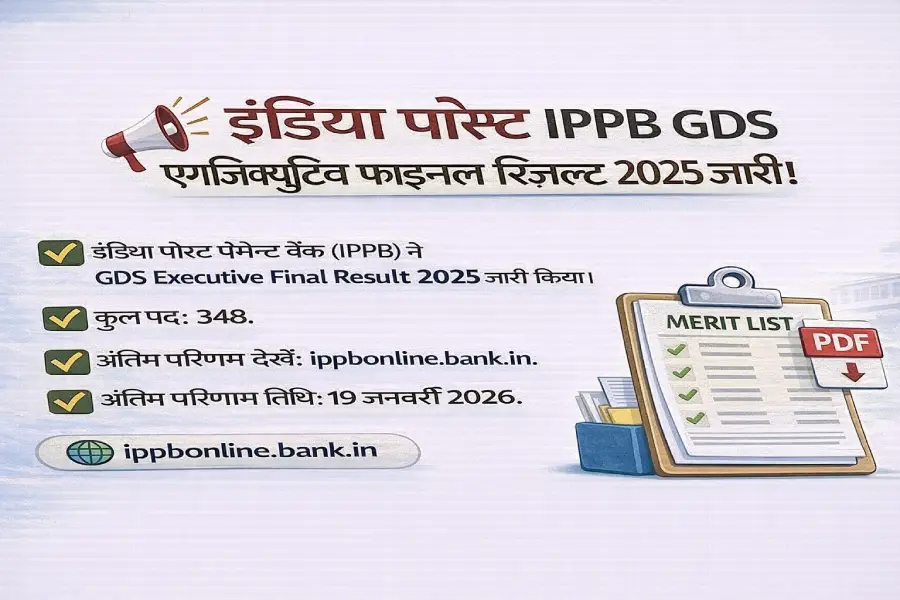 India Post IPPB GDS Executive Final Result 2025 Released