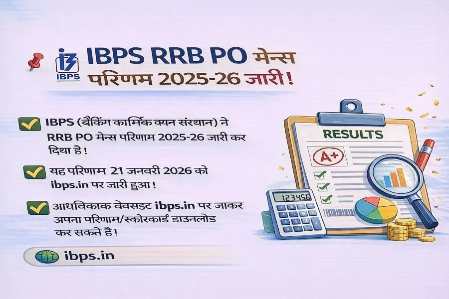 IBPS RRB PO Mains Result 2025-26