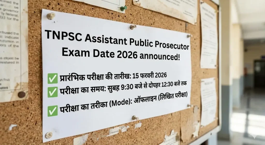 TNPSC असिस्टेंट पब्लिक प्रॉसिक्यूटर परीक्षा 2026 की तारीख घोषित!