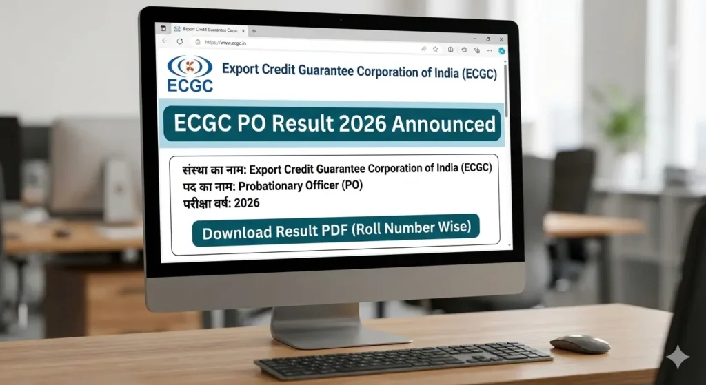 ECGC PO Result 2026 जारी