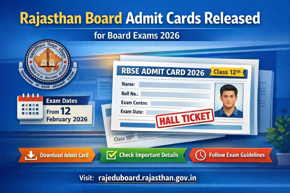 राजस्थान बोर्ड परीक्षा एडमिट कार्ड