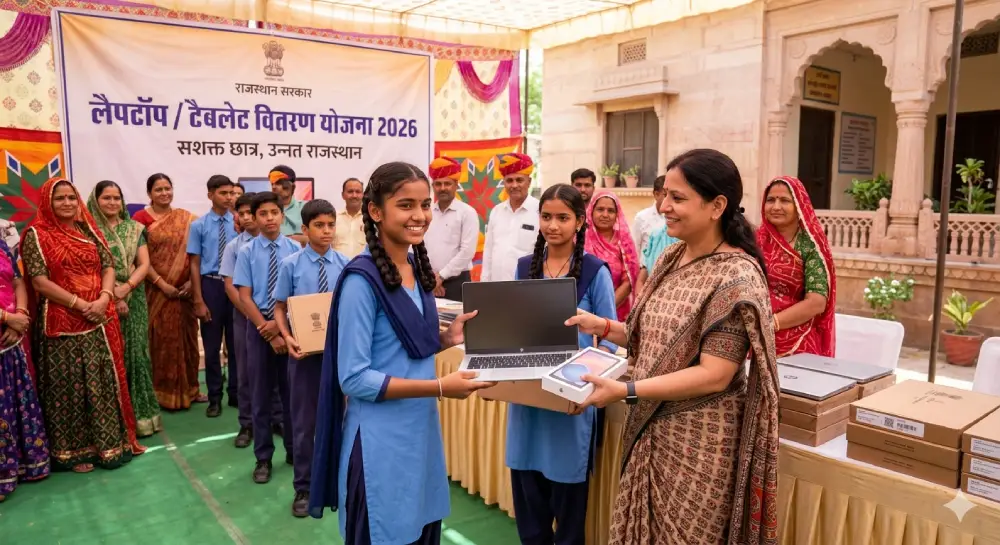 टैबलेट वितरण योजना राजस्थान 2026