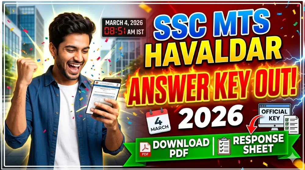 SSC MTS Havaldar Answer Key 2026