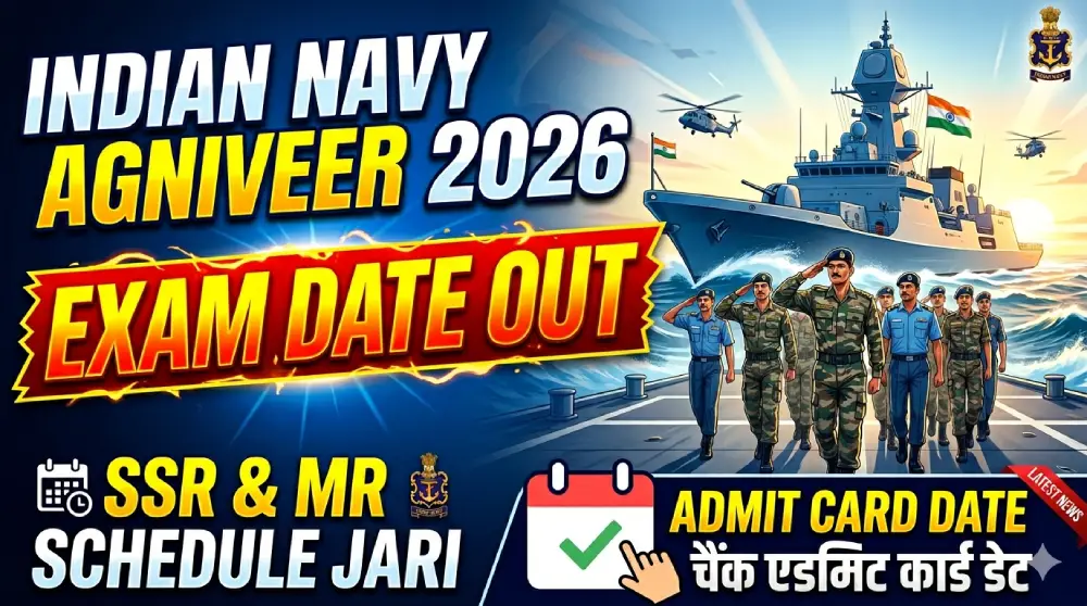 Indian Navy Agniveer Exam Date 2026 Out