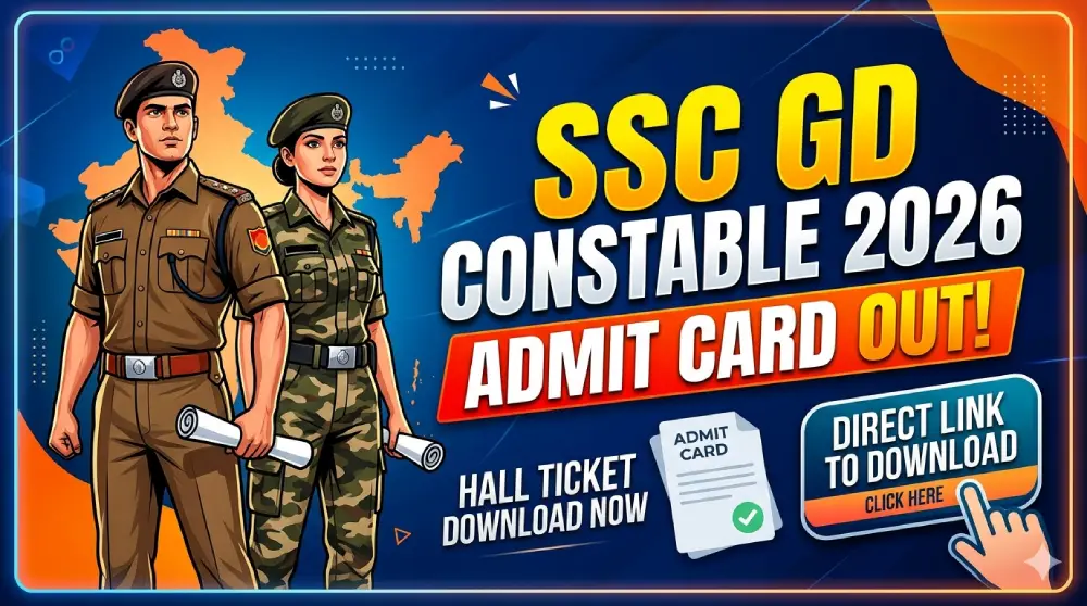 SSC GD Constable Admit Card 2026 OUT