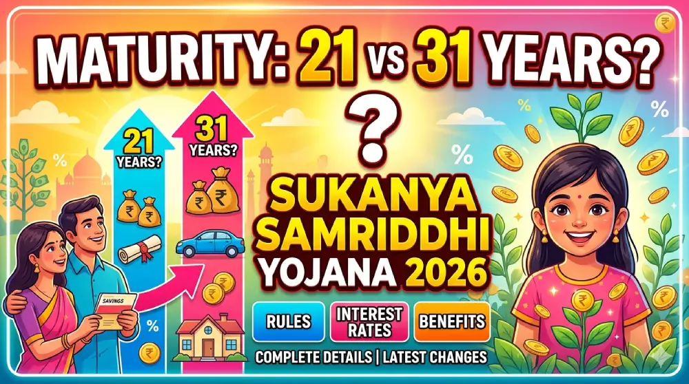 सुकन्या समृद्धि योजना 2026: 21 साल में मैच्योर या 31 साल में? पूरी जानकारी