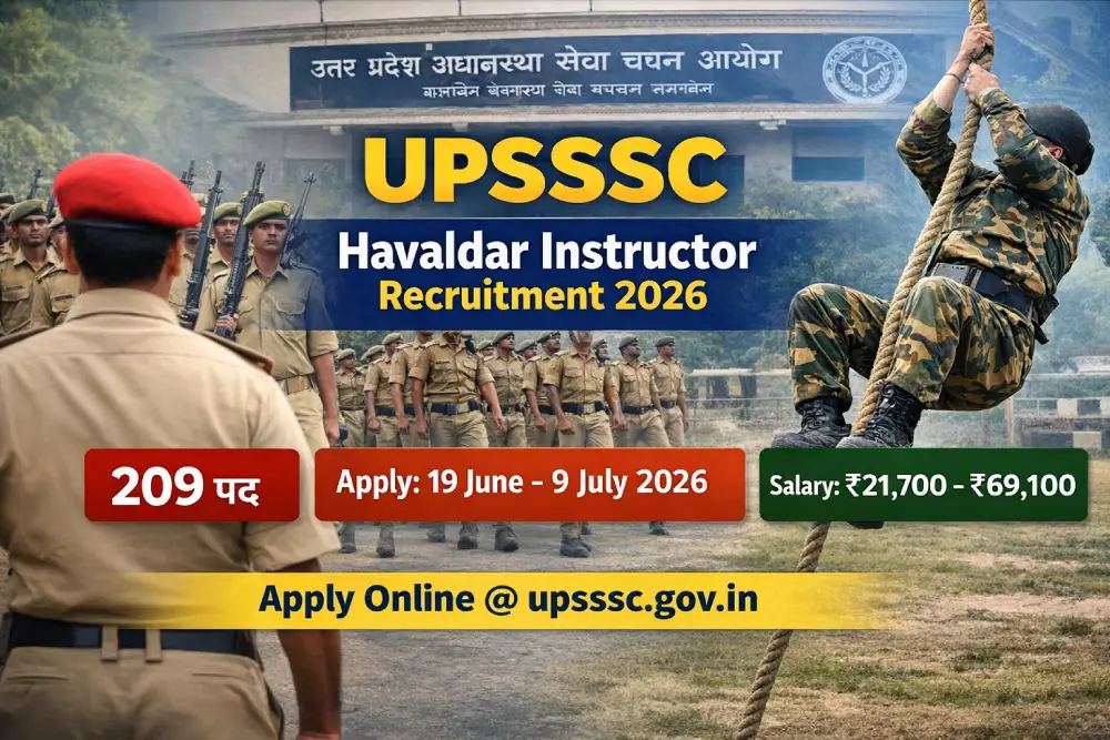 UPSSSC Havaldar Instructor Recruitment 2026