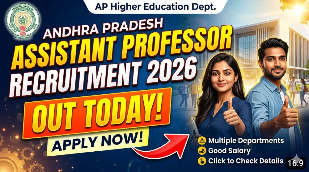 Andhra Pradesh Assistant Professor Recruitment 2026 Out