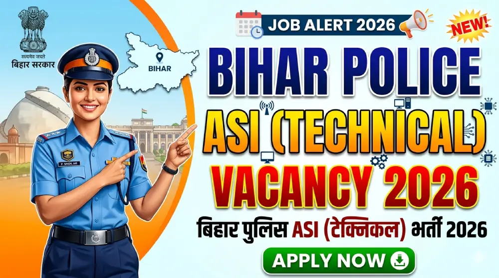 Bihar Police ASI Technical Vacancy 2026