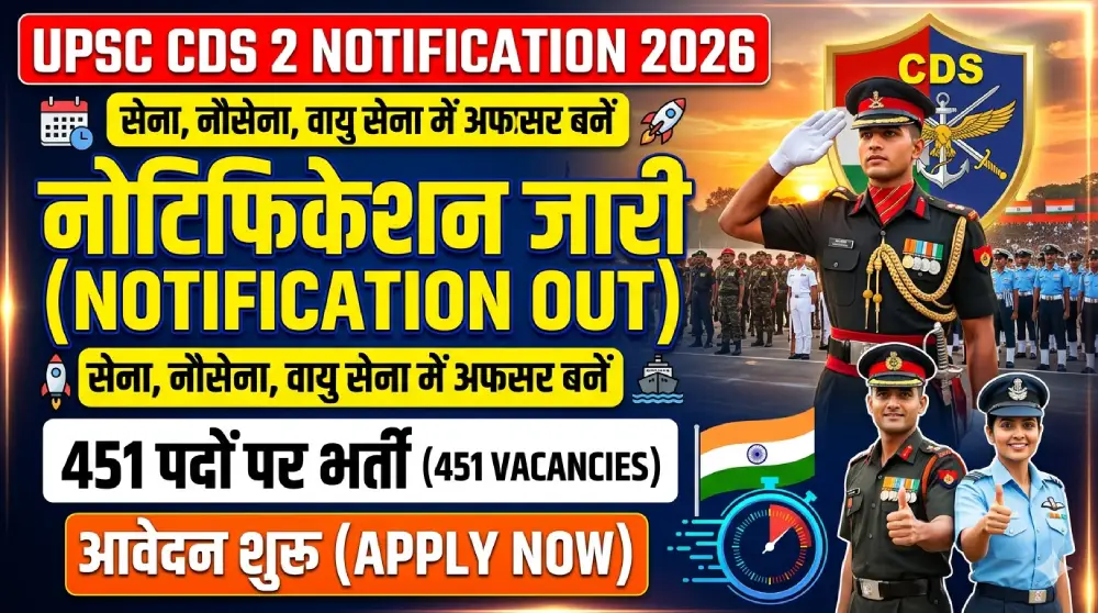 CDS 2 Notification 2026 Out