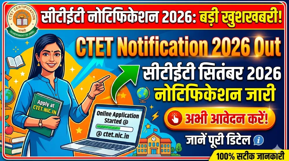 CTET Notification 2026 Out