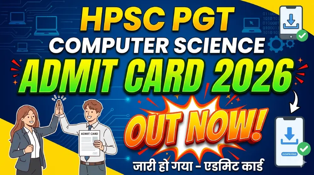 HPSC PGT Computer Science Admit Card 2026