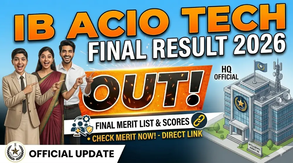 IB ACIO Tech Final Result 2026 Out