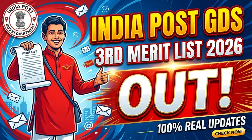 India Post GDS 3rd Merit List 2026 Out