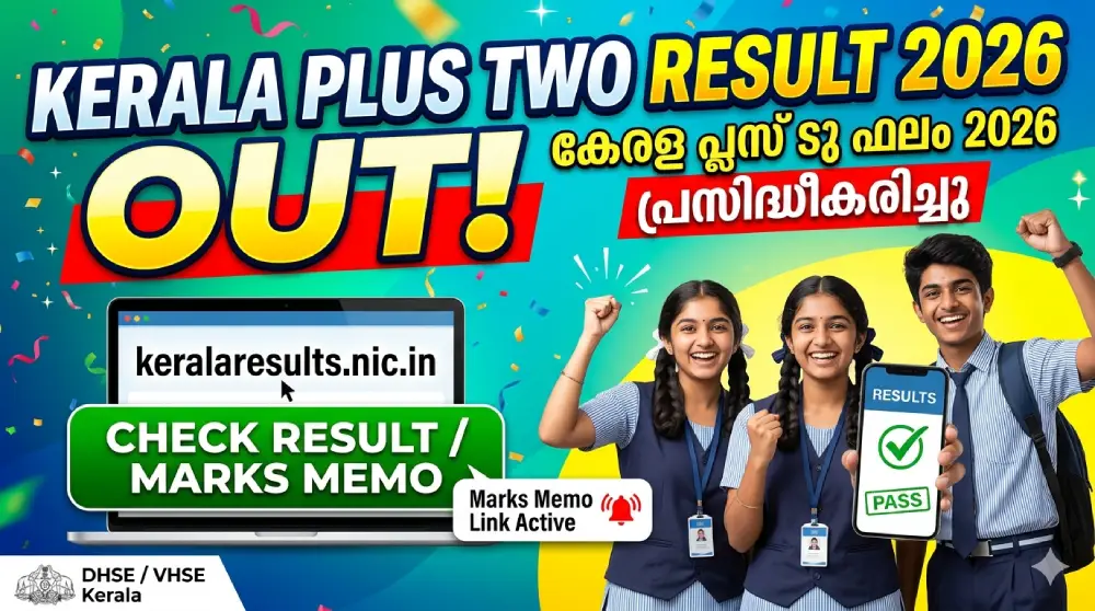 Kerala Plus Two Result 2026 Out