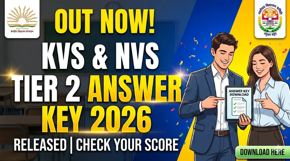 KVS NVS Tier 2 Answer Key 2026