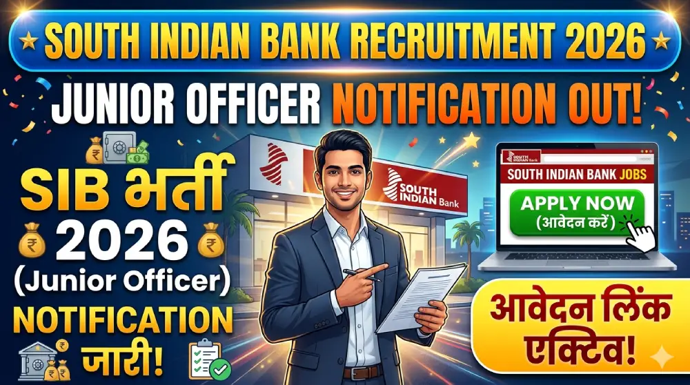 South Indian Bank Recruitment 2026 Apply Online