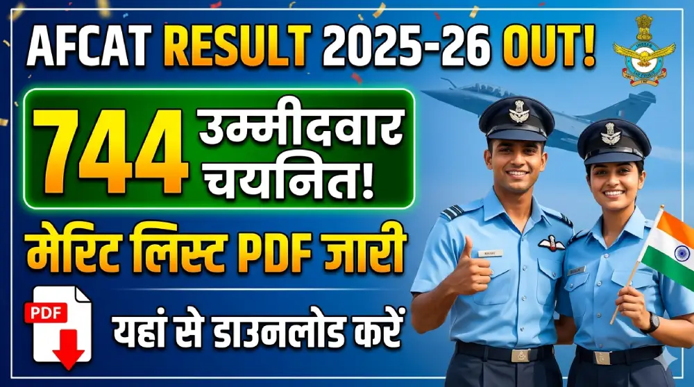 AFCAT Result 2025-26