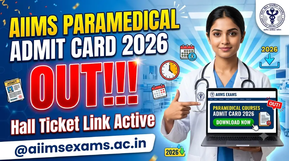 AIIMS Paramedical Admit Card 2026