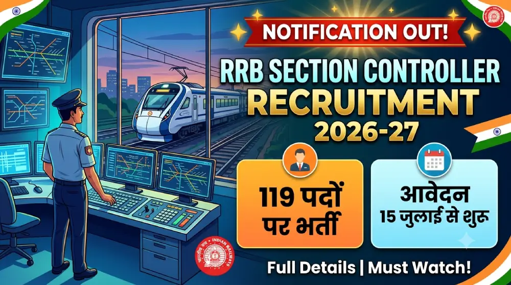 RRB Section Controller Recruitment 2026-27