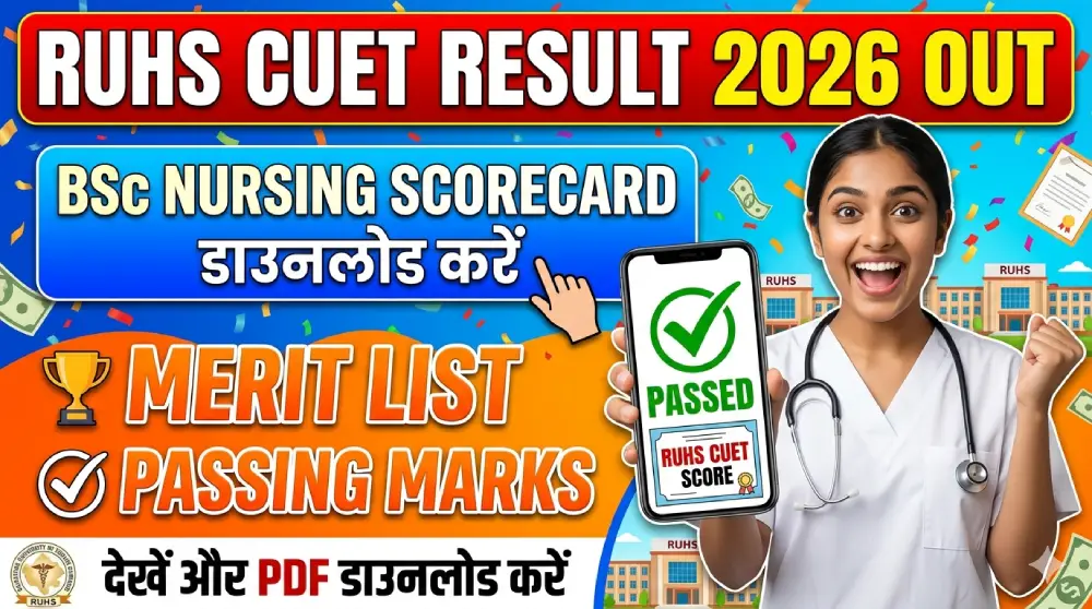 RUHS CUET Result 2026 Out