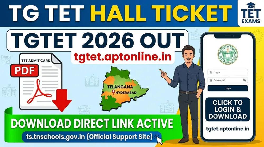TG TET Hall Ticket 2026