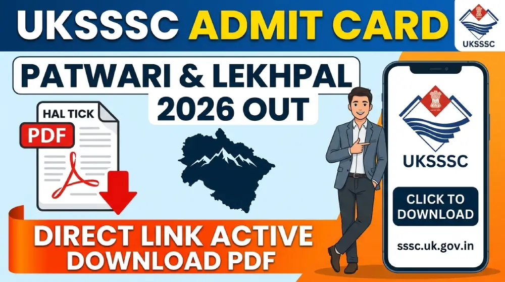 UKSSSC Patwari Admit Card 2026