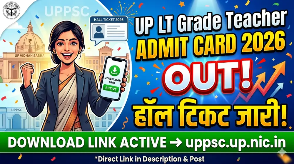 UP LT Grade Teacher Admit Card 2026