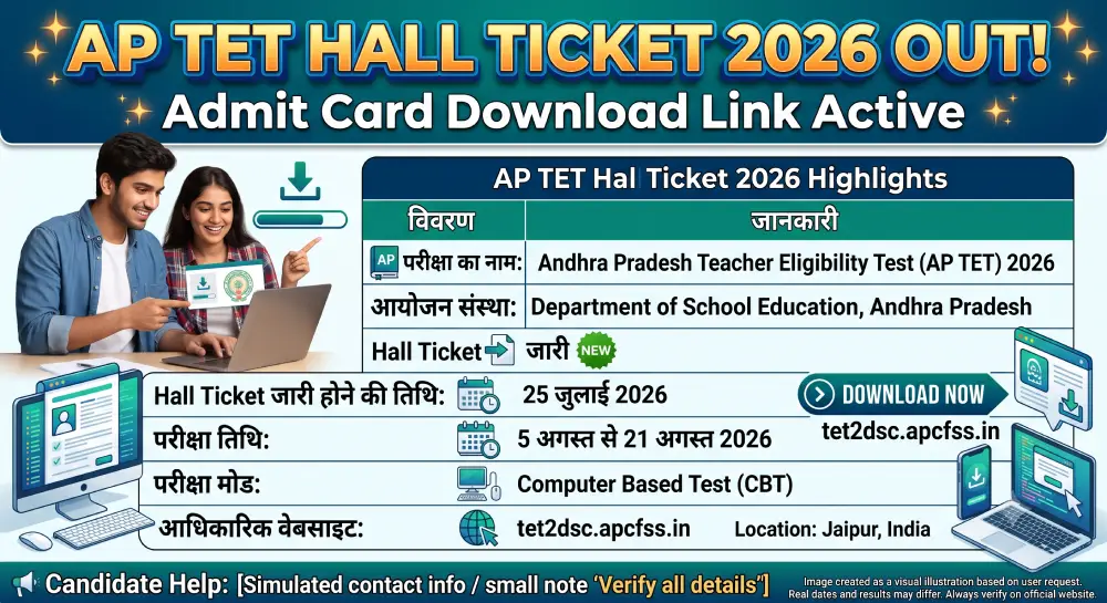 AP TET Hall Ticket 2026