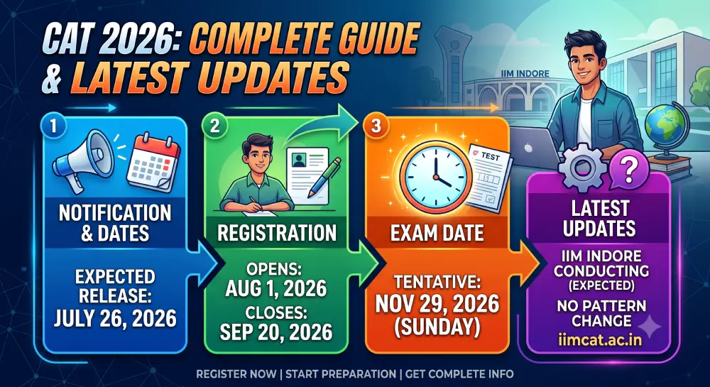 CAT 2026 Registration, Exam Date, Notification, Latest Updates 1 CAT 2026 Registration