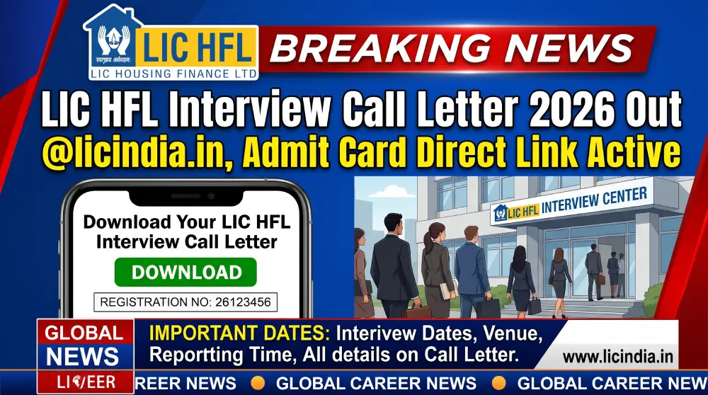 LIC HFL Interview Call Letter 2026 Out @licindia.in, Admit Card Direct Link Active 2 LIC HFL Interview Call Letter 2026