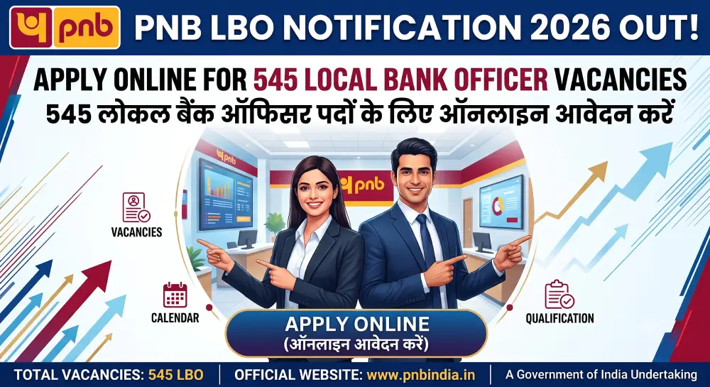 PNB LBO Notification 2026 Out: Apply Online for 545 Local Bank Officer Vacancies | PNB LBO भर्ती 2026 2 PNB LBO Notification 2026