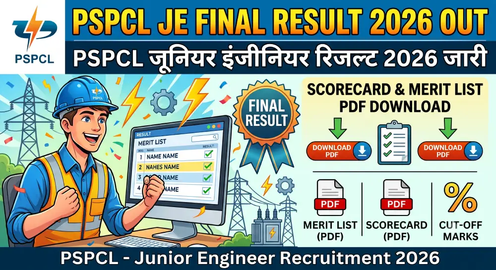PSPCL JE Final Result 2026