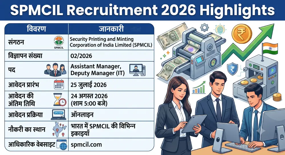 SPMCIL Recruitment 2026 Notification Out, Apply Online for Assistant Manager Posts 2 SPMCIL Recruitment 2026