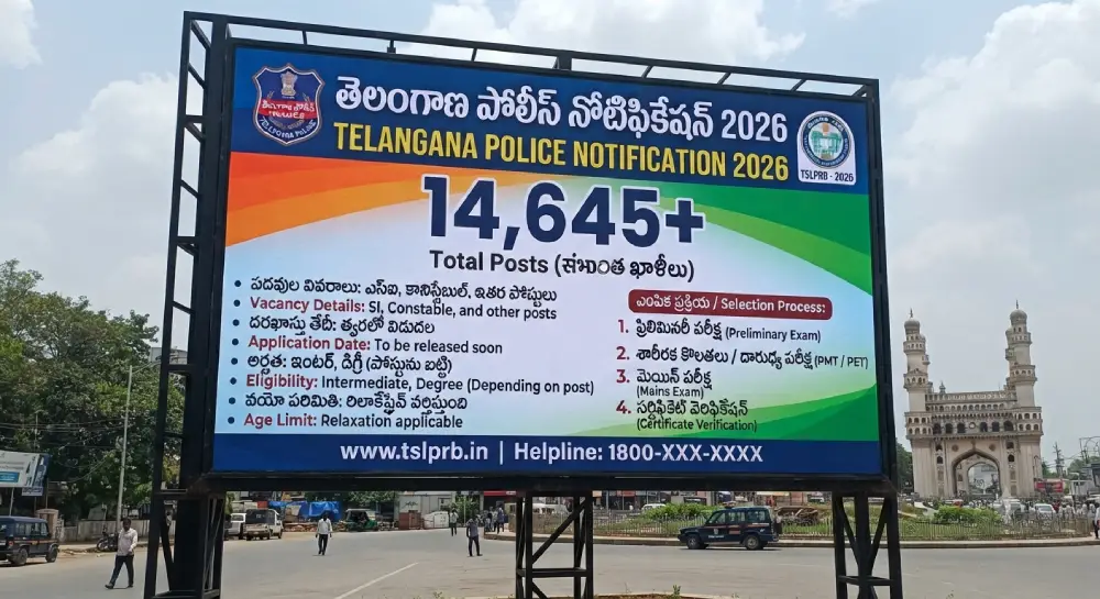 Telangana Police Notification 2026