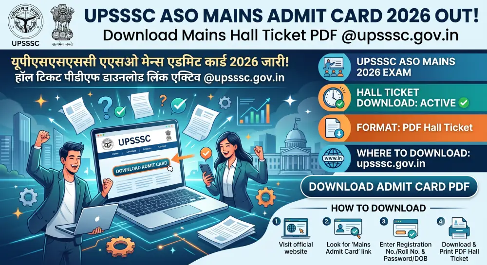 UPSSSC ASO Admit Card 2026 Out @upsssc.gov.in, Mains Hall Ticket PDF Download Link Active 5 UPSSSC ASO Admit Card 2026