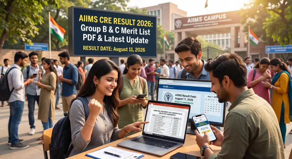 AIIMS CRE Result 2026: Group B & C Merit List PDF, Result Date और Latest Update 2 AIIMS CRE Result 2026