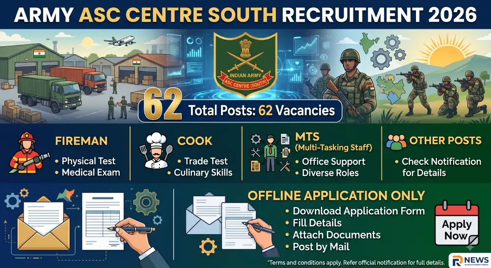Army ASC Centre South Recruitment 2026