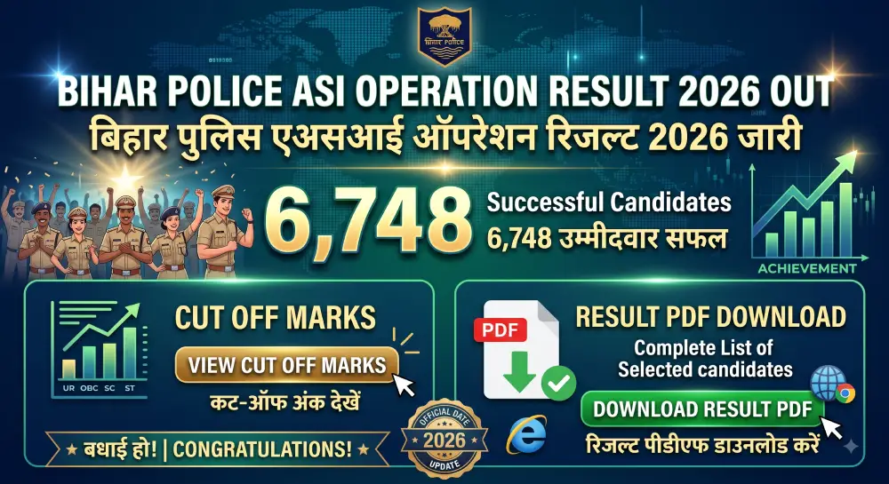 Bihar Police ASI Operation Result 2026 Out: 6,748 उम्मीदवार सफल, Cut Off Marks और Result PDF डाउनलोड करें 4 Bihar Police ASI Operation Result 2026