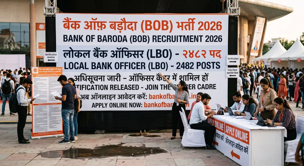 BOB LBO Recruitment 2026: 2482 पदों पर भर्ती नोटिफिकेशन जारी, जानें पूरी जानकारी 2 BOB LBO Recruitment 2026