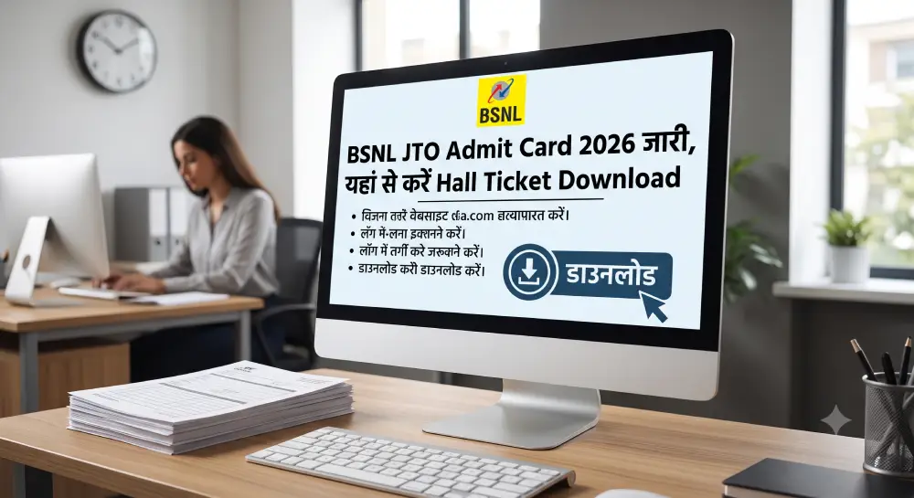 BSNL JTO Admit Card 2026 जारी, यहां से करें Hall Ticket Download 2 BSNL JTO Admit Card 2026