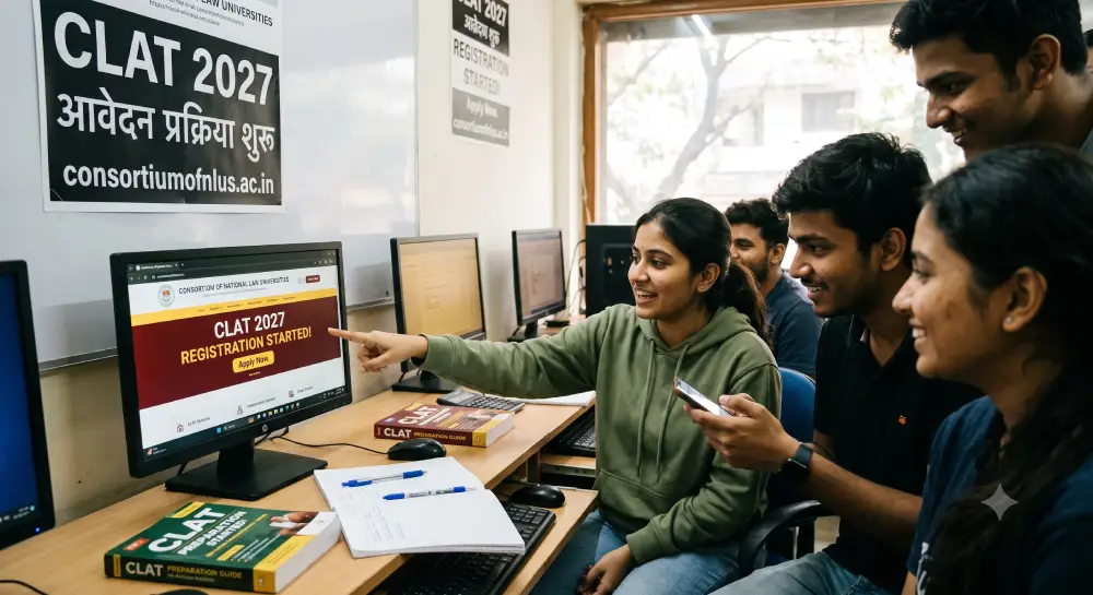 CLAT Registration 2027 Started: Direct Link Active @consortiumofnlus.ac.in, जानें Fees, Exam Date और आवेदन प्रक्रिया 2 CLAT Registration 2027
