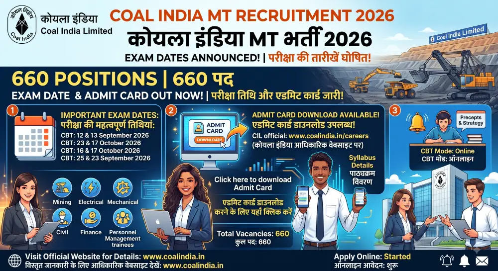 Coal India MT Recruitment 2026