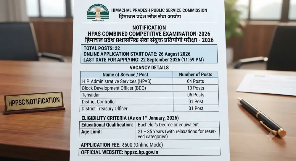 HPPSC HPAS Notification 2026