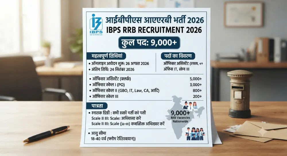 IBPS RRB Recruitment 2026: PO, Clerk, Officer Scale II व III पदों पर भर्ती नोटिफिकेशन जारी 2 IBPS RRB Recruitment 2026