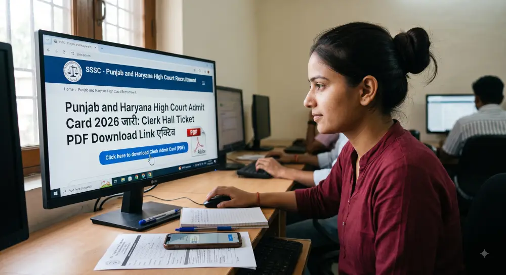 Punjab and Haryana High Court Admit Card 2026 जारी: Clerk Hall Ticket PDF Download Link एक्टिव 2 Punjab and Haryana High Court Admit Card 2026