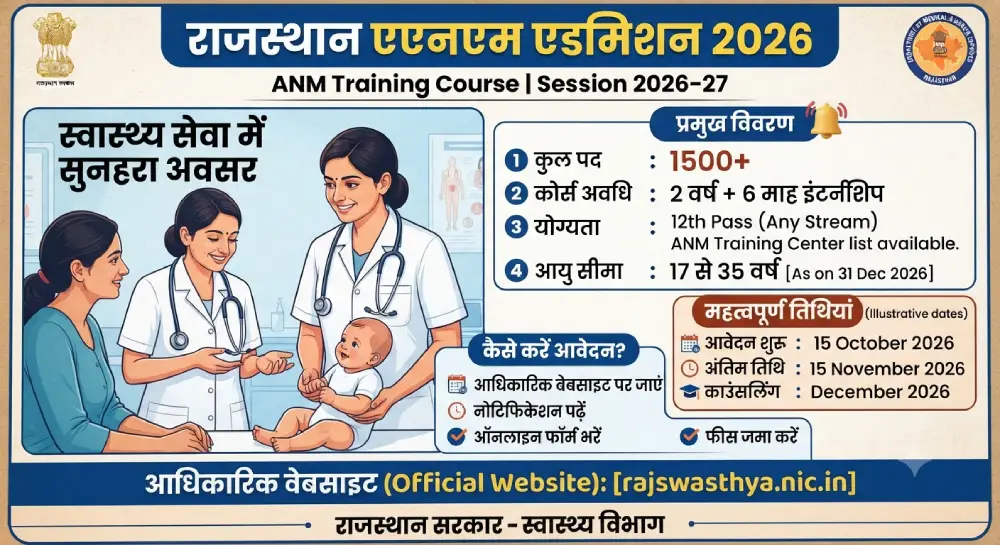 Rajasthan ANM Admission 2026