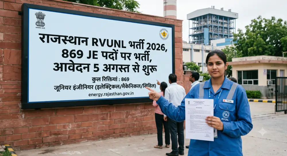 Rajasthan RVUNL JE Recruitment 2026