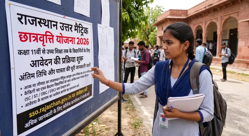 Rajasthan Uttar Matric Scholarship 2026: राजस्थान उत्तर मैट्रिक छात्रवृत्ति योजना, आवेदन शुरू, जानें पूरी जानकारी 2 Rajasthan Uttar Matric Scholarship 2026